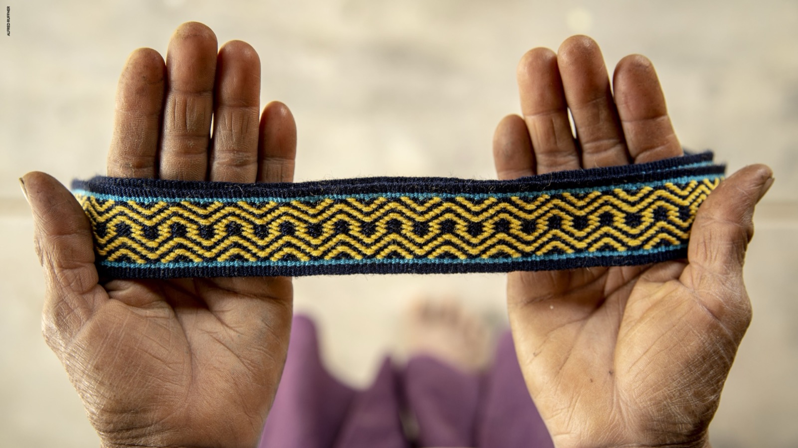 Handwoven traditional textile band