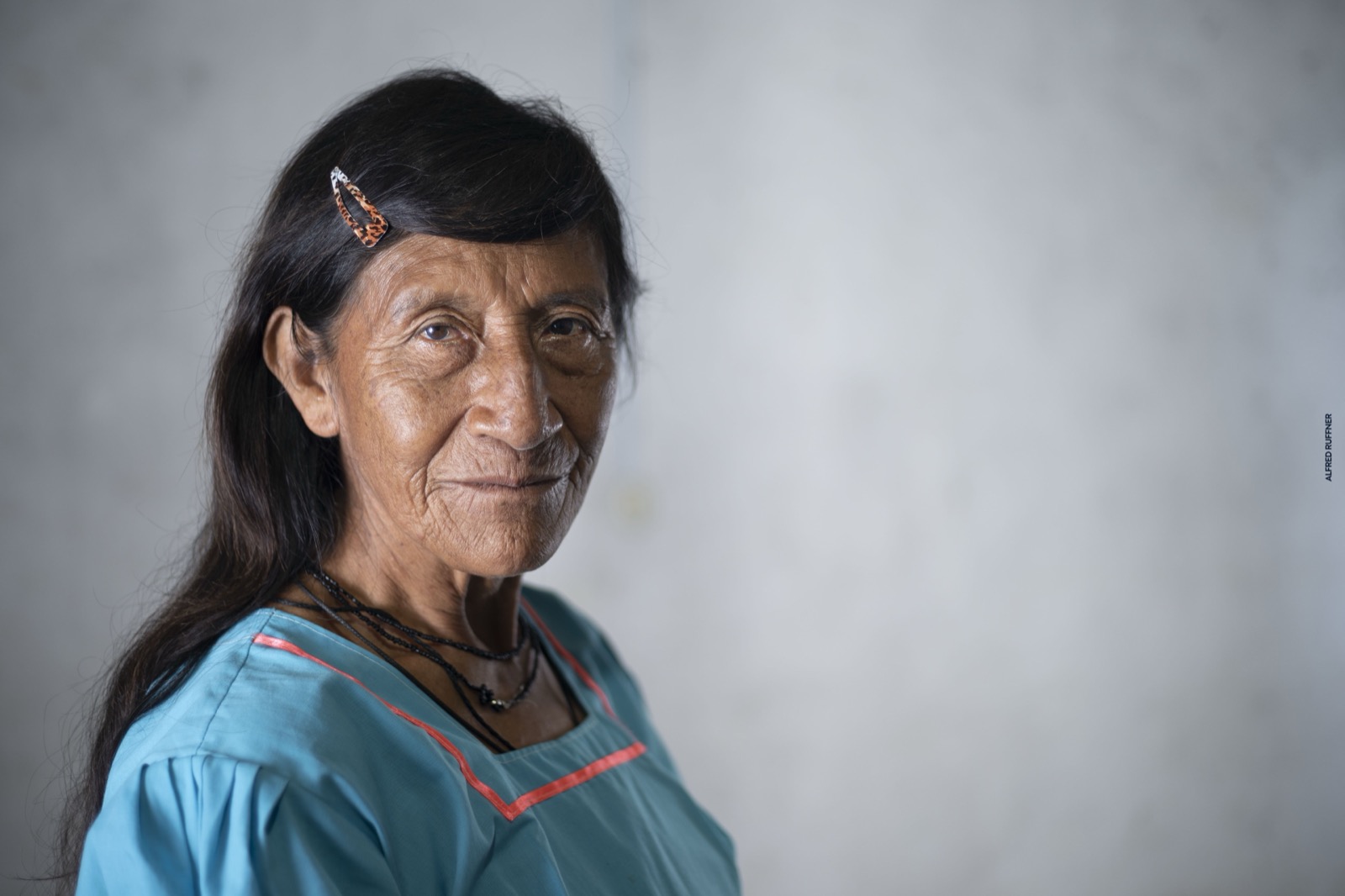 Portrait of indigenous elder woman