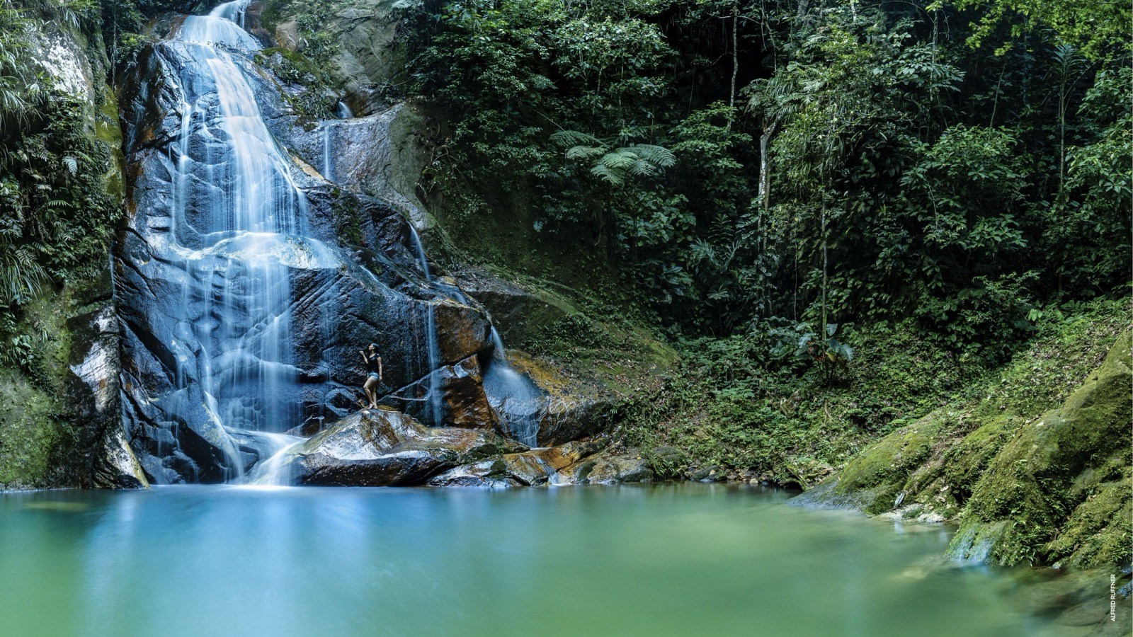 Waterfall in jungle